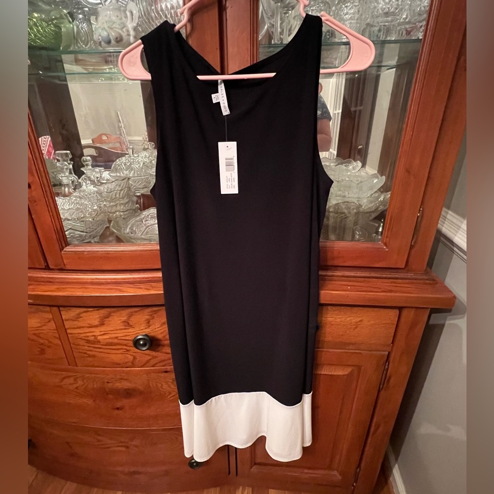 NWT Dress Size Large Black & White